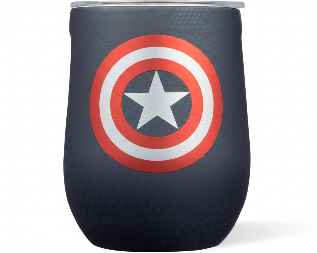 Captain America 12oz. Stemless Tumbler