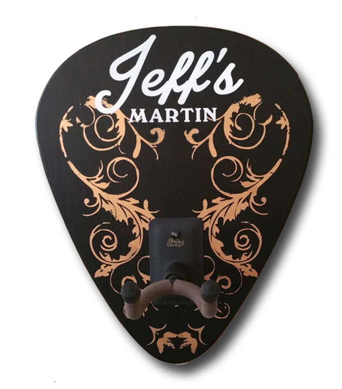 Personalized Classic Rock Guitar Rack