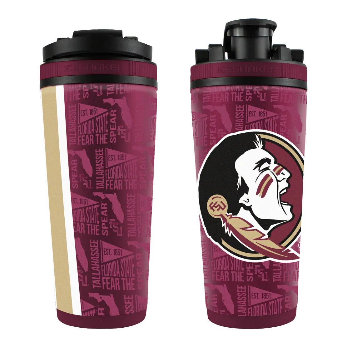 NCAA ELEMENT 26OZ 4D STAINLESS STEEL ICE SHAKER