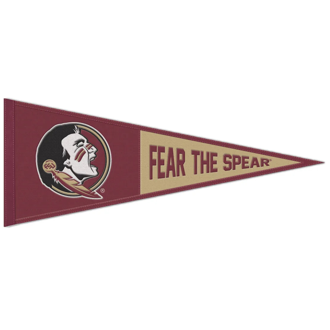 Collegiate Slogan Wool Pennant