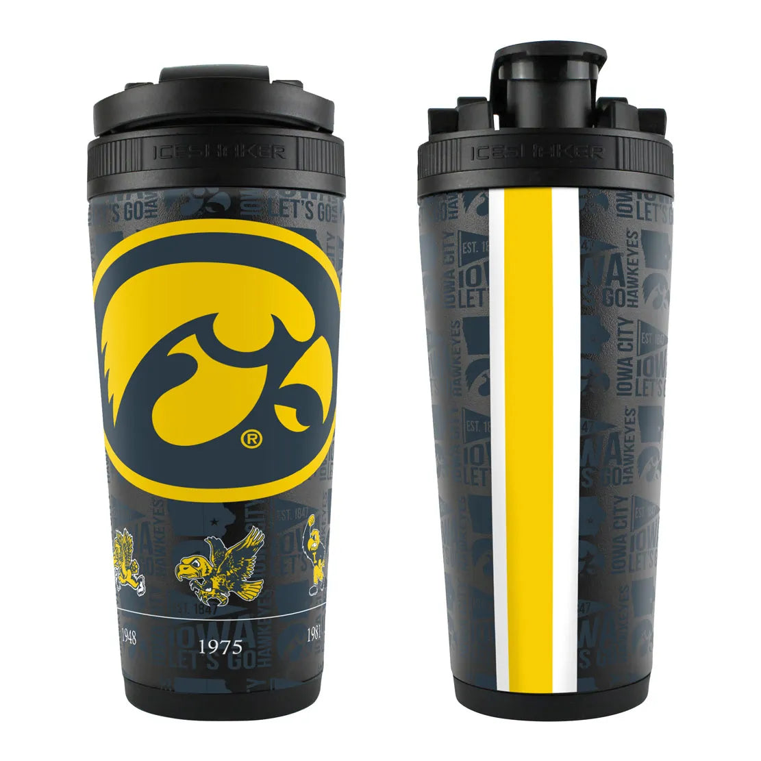 NCAA ELEMENT 26OZ 4D STAINLESS STEEL ICE SHAKER