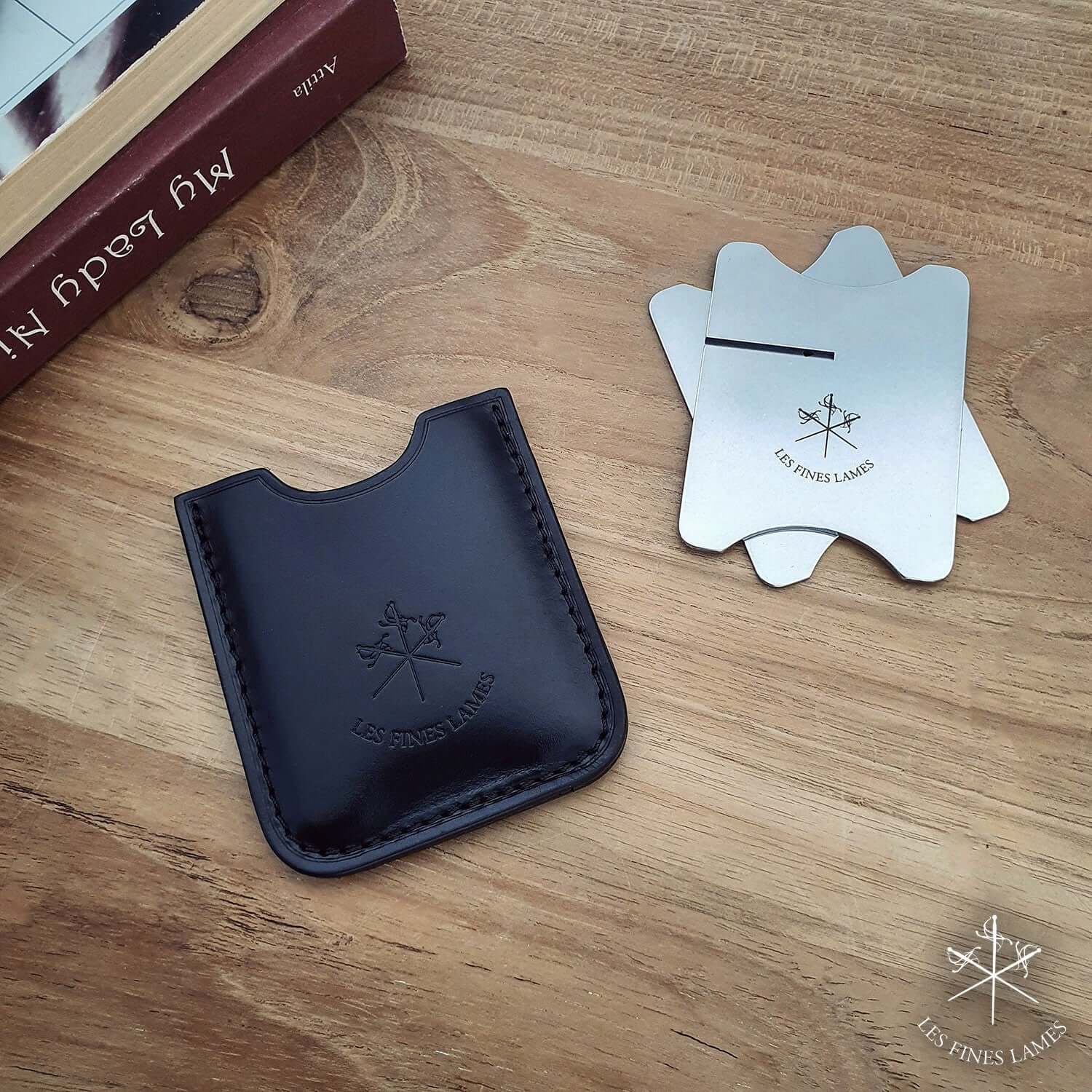 Cigar Stand w/ Black Leather Case