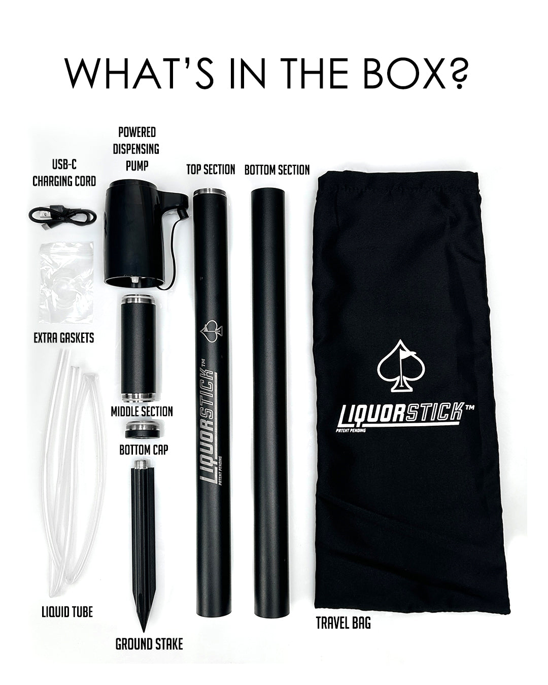 LiquorStick® 3.0 Liquor Dispenser - Black