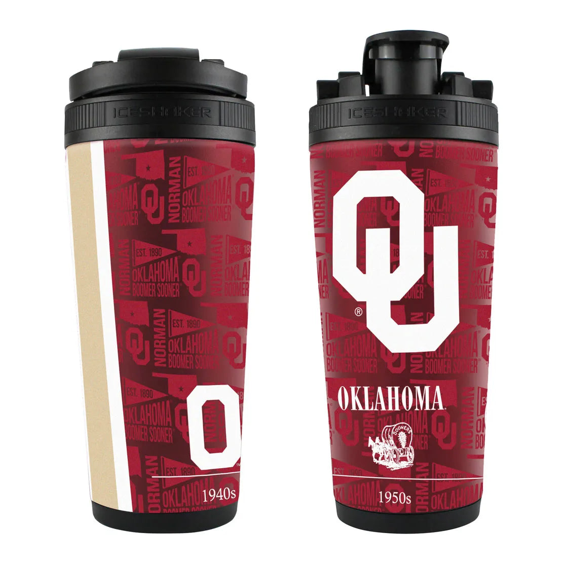 NCAA ELEMENT 26OZ 4D STAINLESS STEEL ICE SHAKER