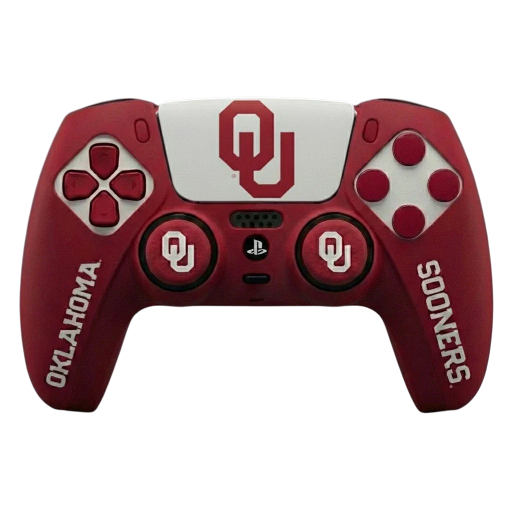 Oklahoma Sooners PS5 Varsity Gripz Controller Wrap