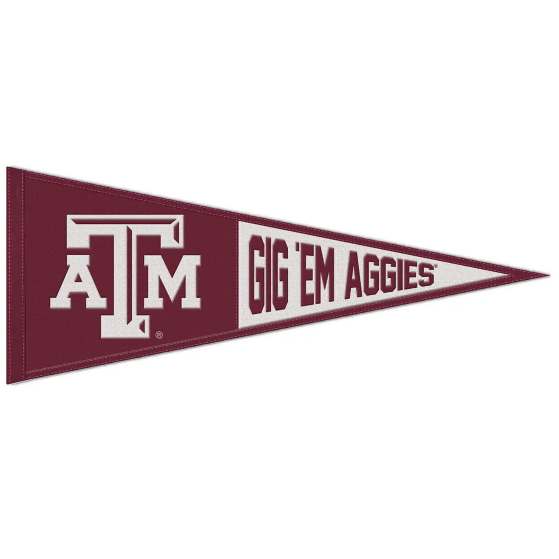 Collegiate Slogan Wool Pennant