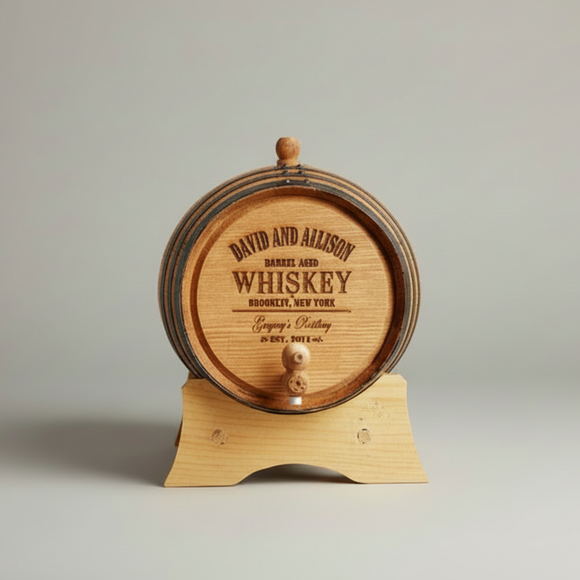 Personalized Whiskey Barrel