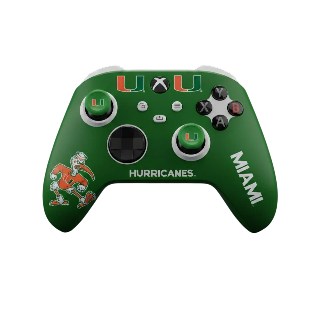 Miami Hurricanes Xbox Varsity Gripz Controller Wrap