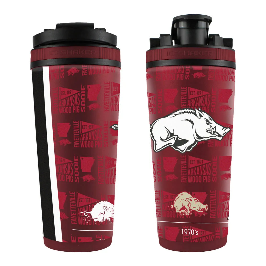 NCAA ELEMENT 26OZ 4D STAINLESS STEEL ICE SHAKER