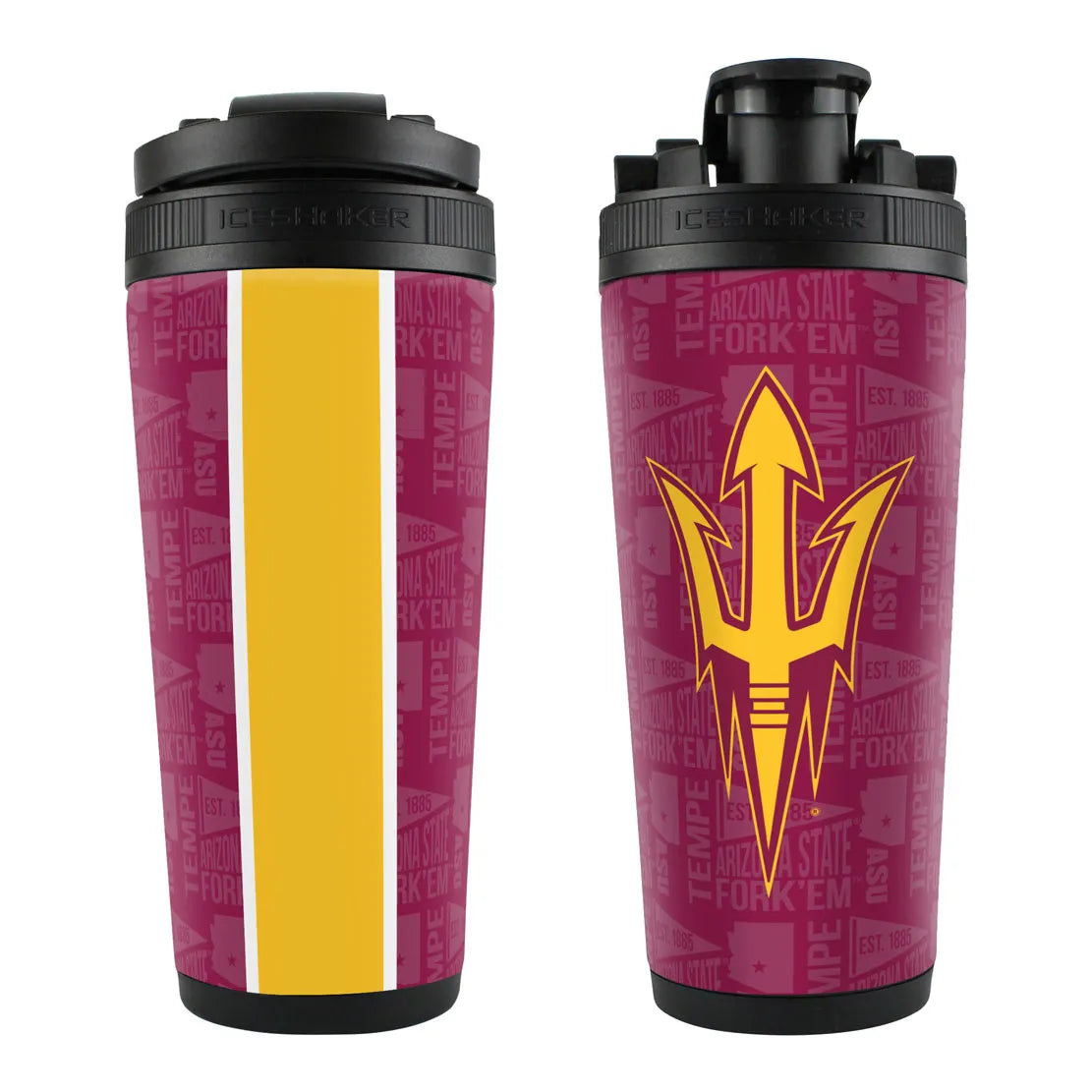 NCAA ELEMENT 26OZ 4D STAINLESS STEEL ICE SHAKER