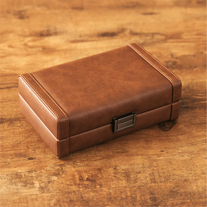 Maxwell 8-Cigar Travel Case - Brown