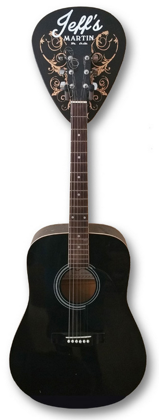 Personalized Classic Rock Guitar Rack