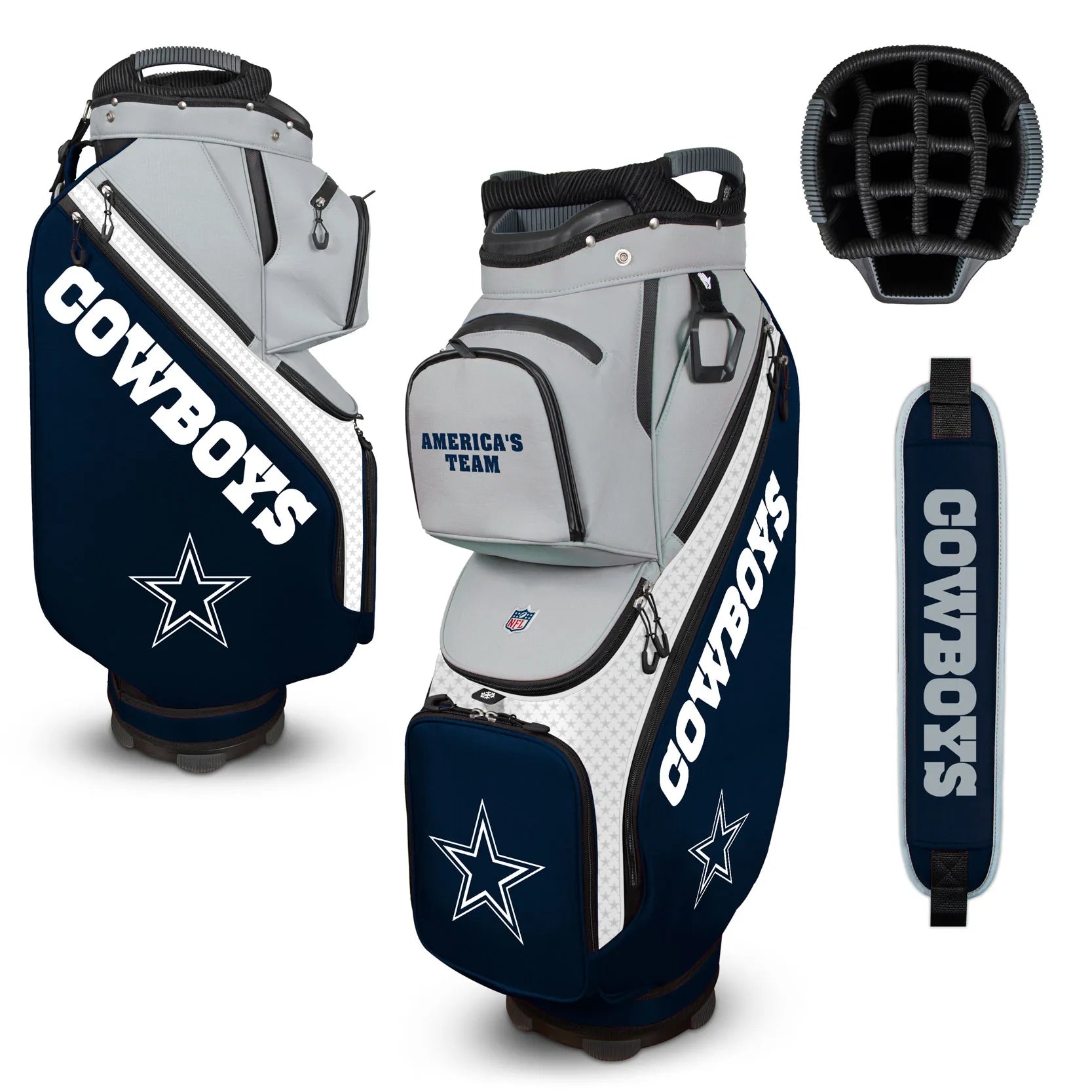 NFL Clubhouse Cooler Cart Golf Bag
