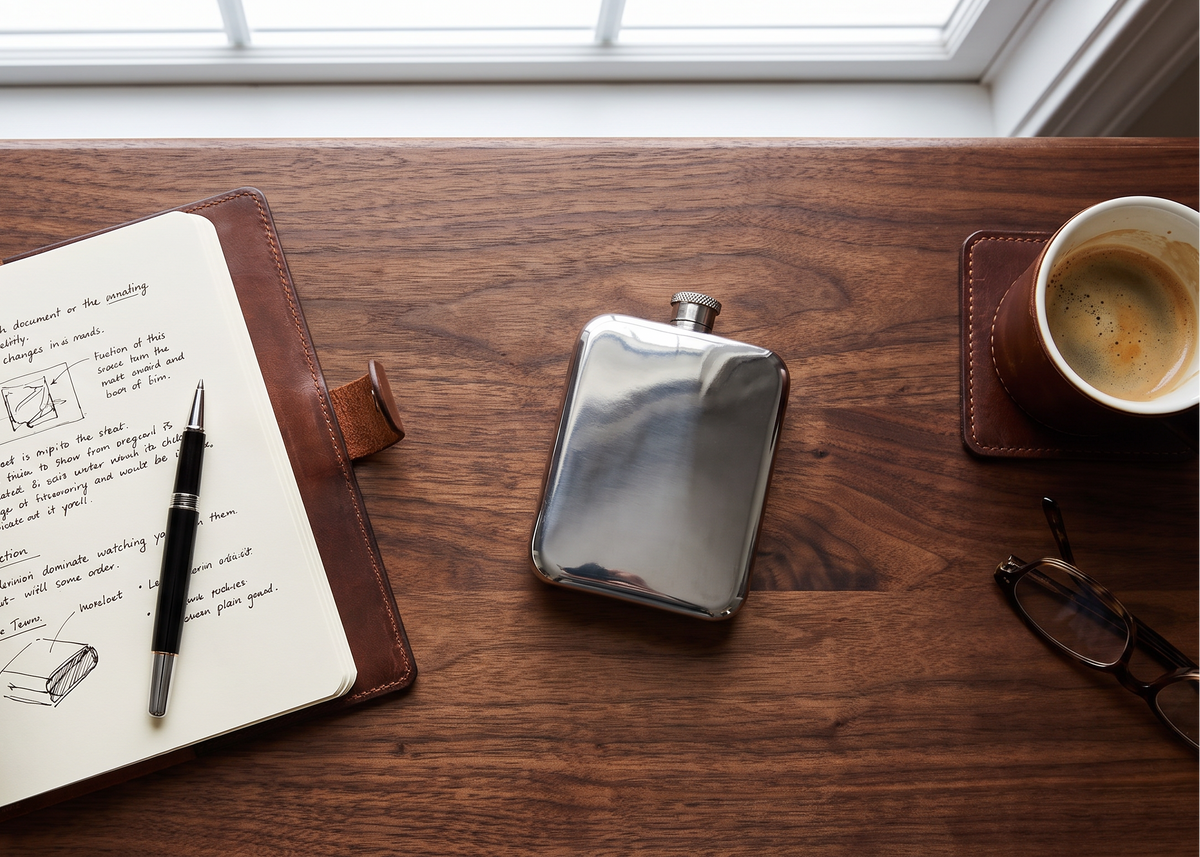 Explorer Pewter Flask