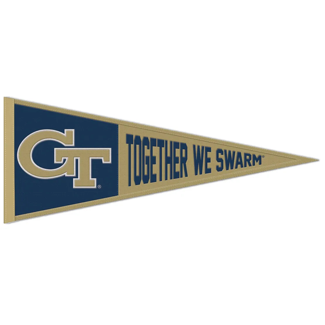 Collegiate Slogan Wool Pennant