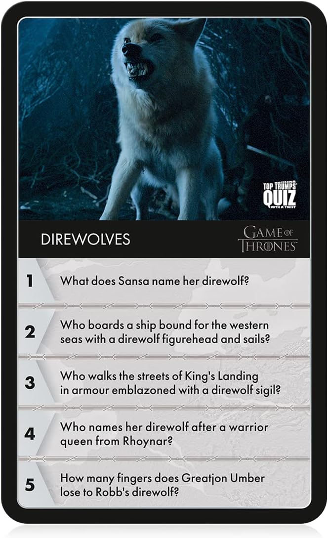Game of Thrones Trivia Game