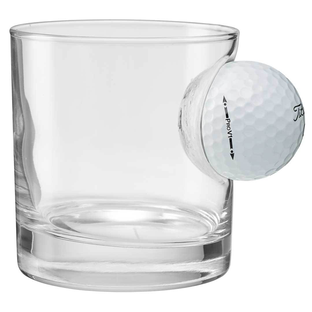 Golf Ball Rocks Glass