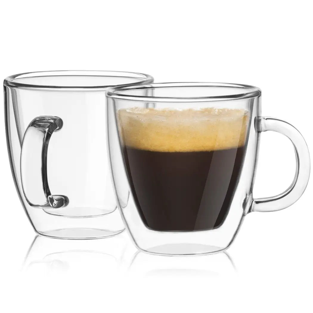 Savor Double Wall Espresso Glasses, 5.4 oz (Set of 2)