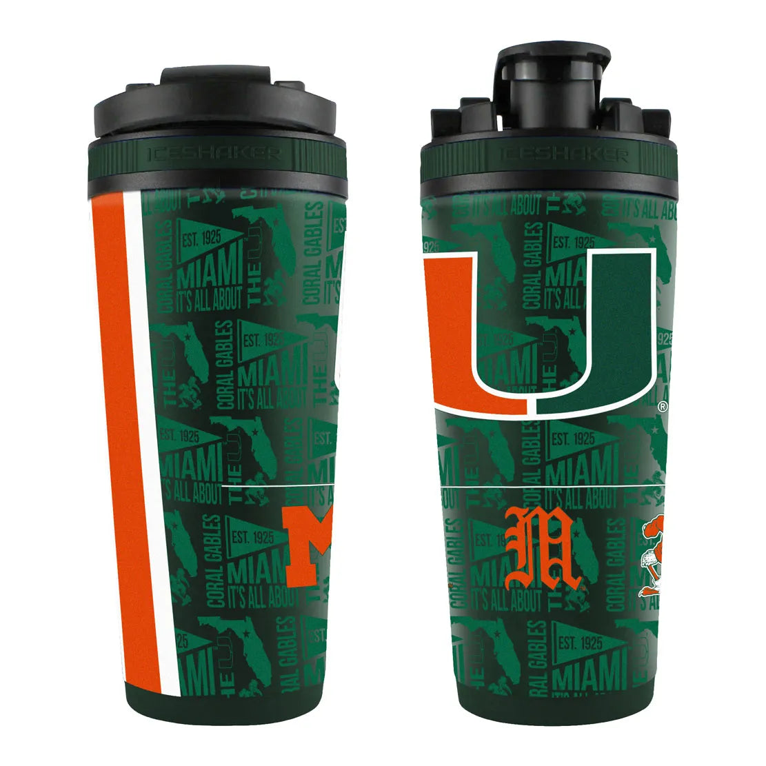 NCAA ELEMENT 26OZ 4D STAINLESS STEEL ICE SHAKER