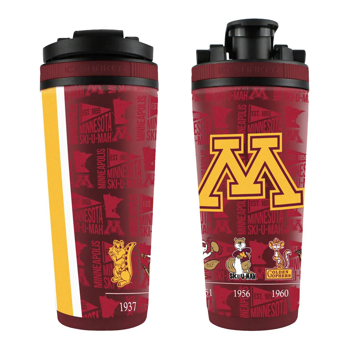 NCAA ELEMENT 26OZ 4D STAINLESS STEEL ICE SHAKER