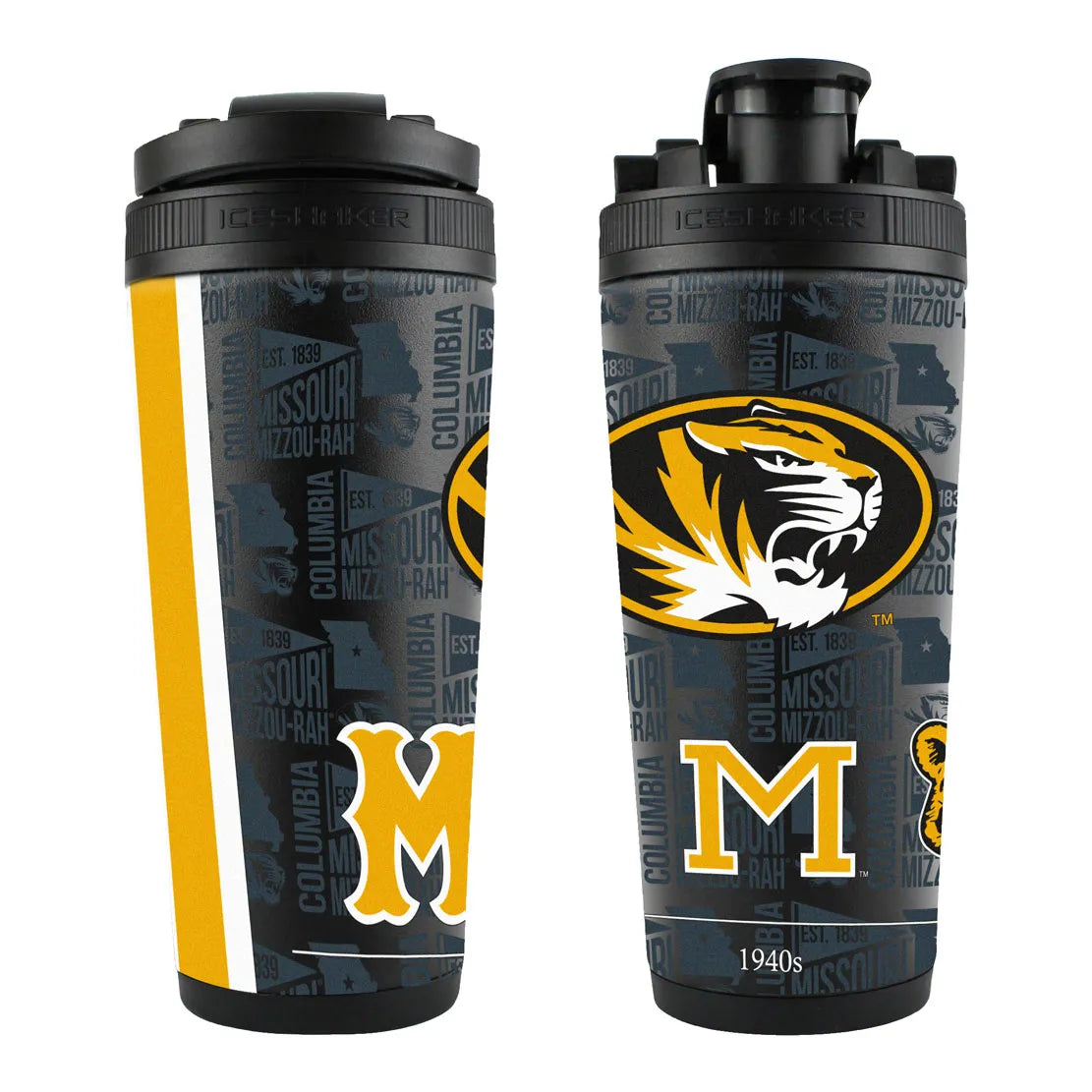 NCAA ELEMENT 26OZ 4D STAINLESS STEEL ICE SHAKER