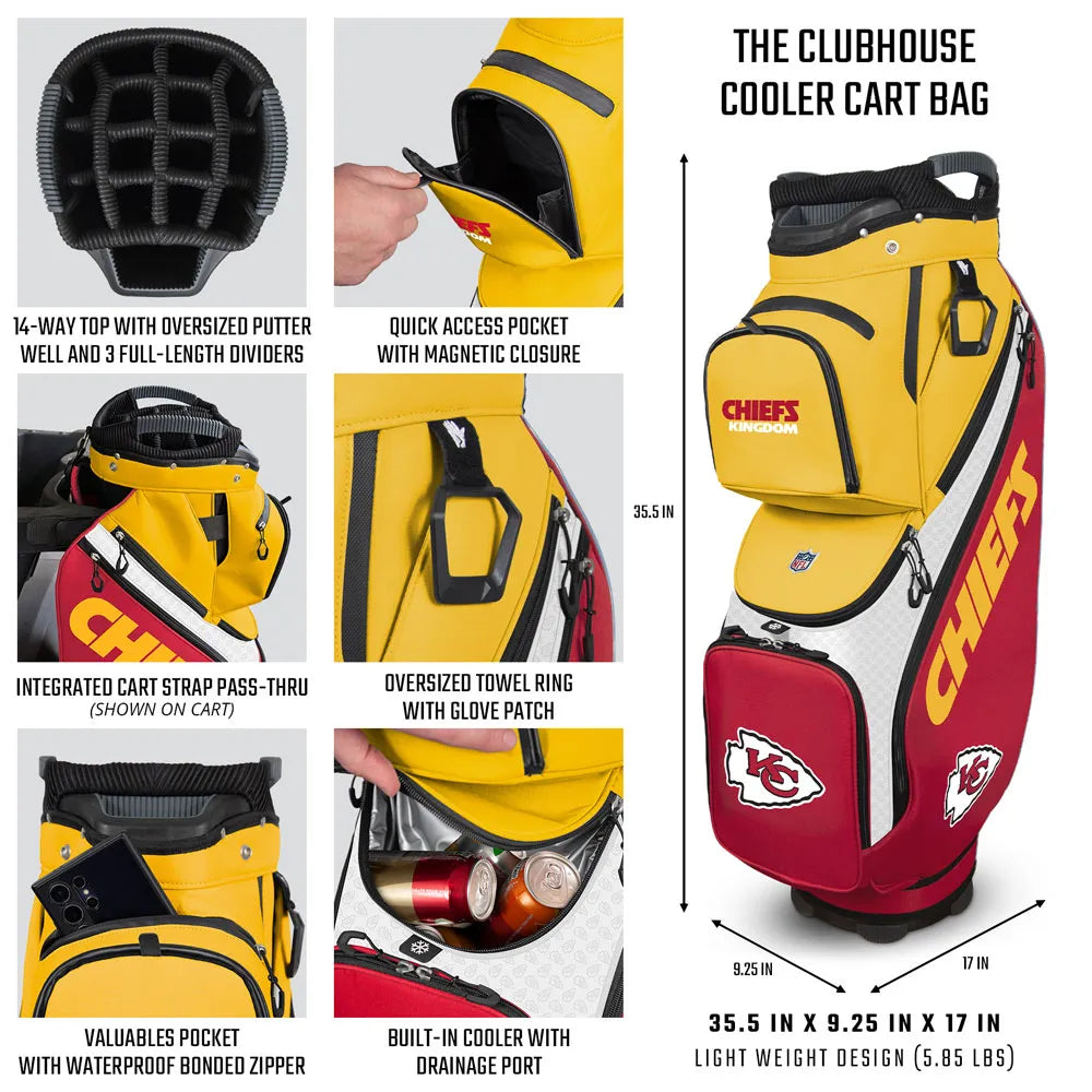 NFL Clubhouse Cooler Cart Golf Bag