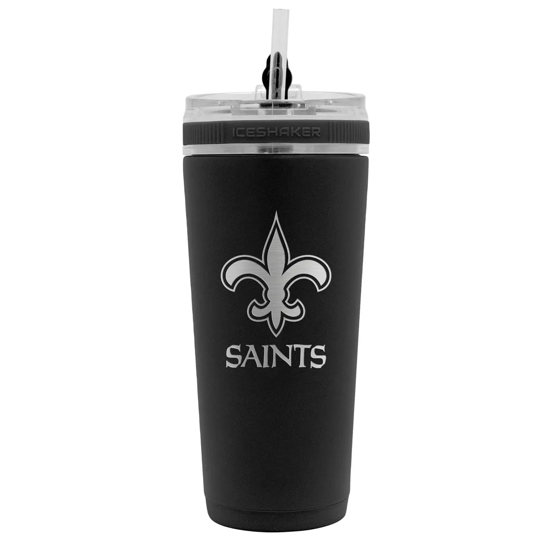 NFL 26 oz. STAINLESS STEEL ICE SHAKER BOTTLE