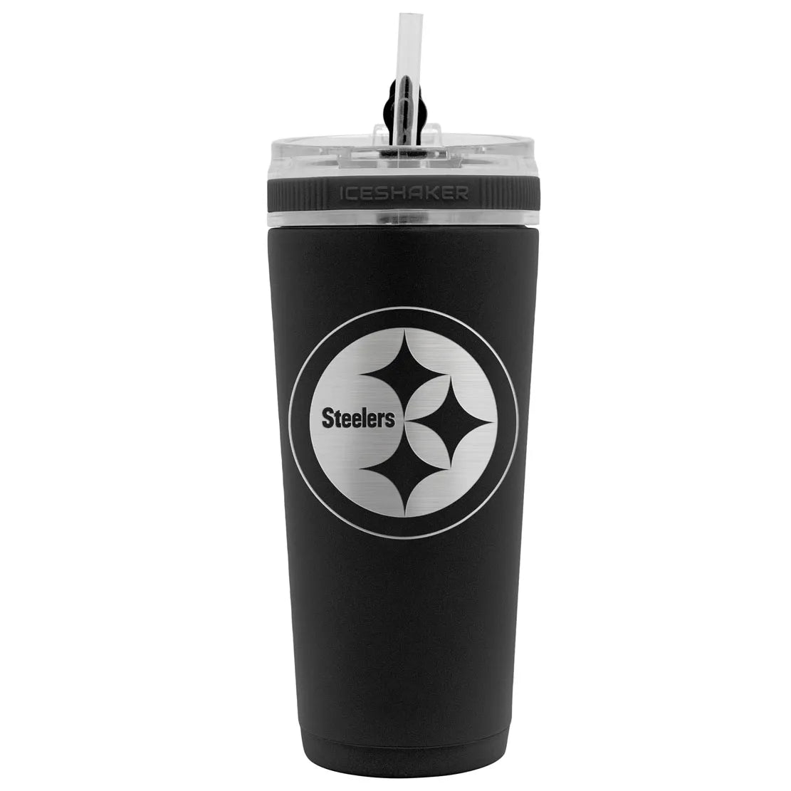 NFL 26 oz. STAINLESS STEEL ICE SHAKER BOTTLE