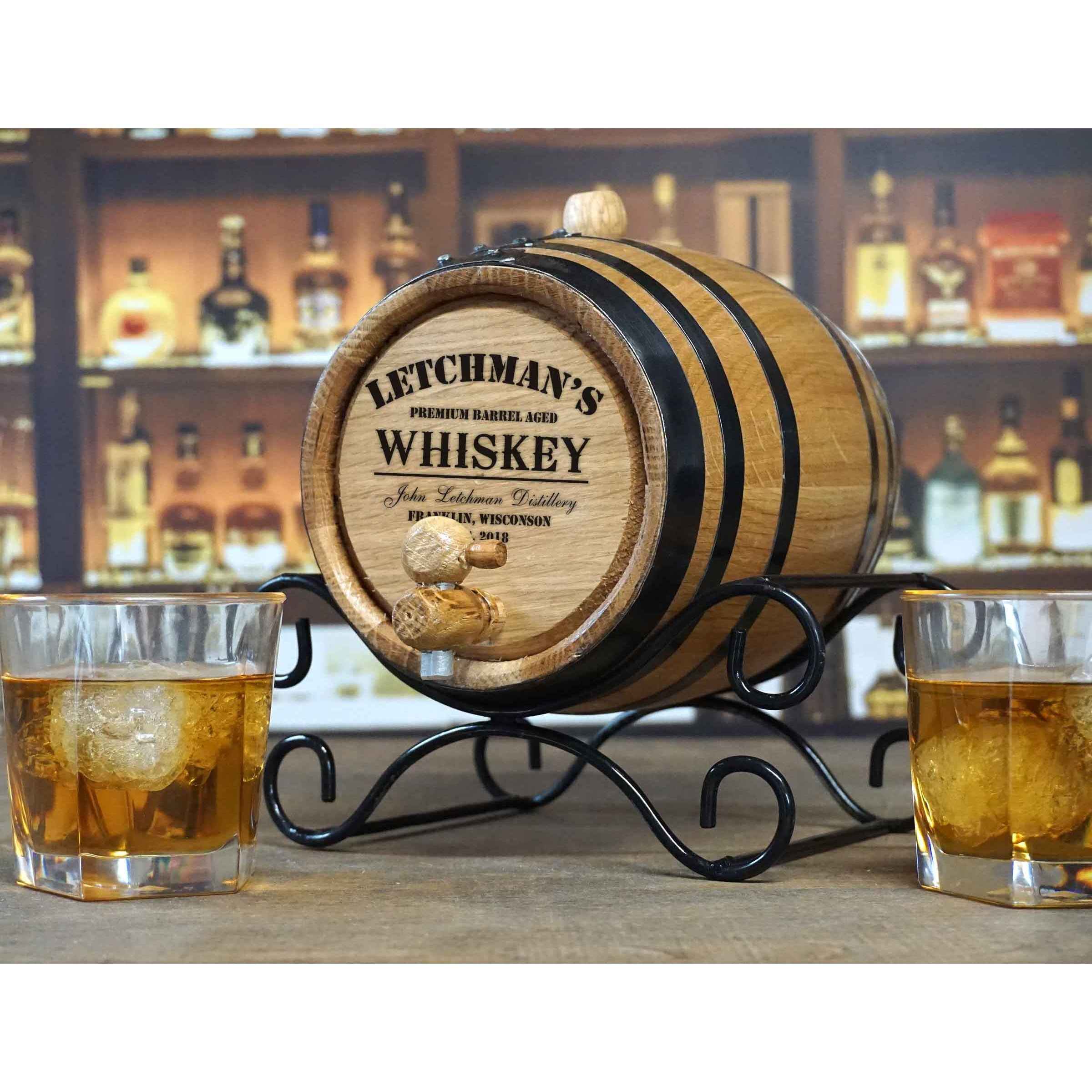 Personalized Whiskey Barrel
