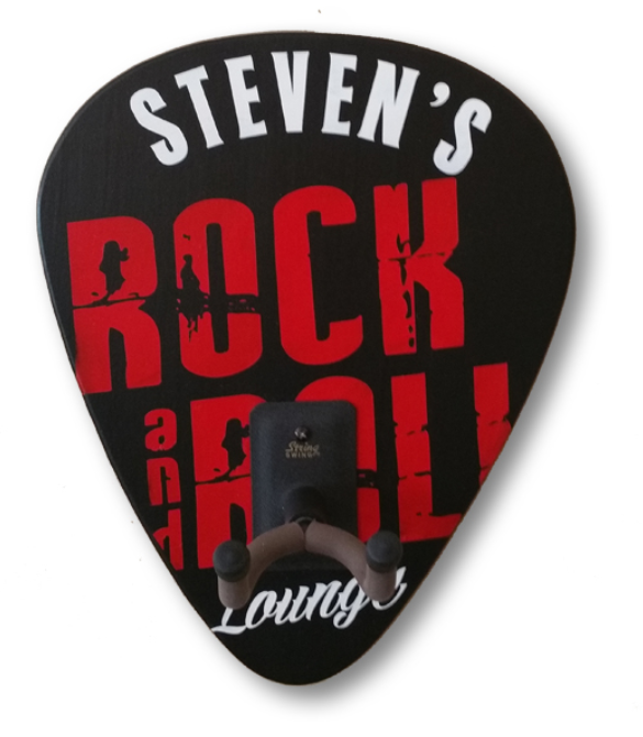 Personalized Rock and Roll Guitar Rack