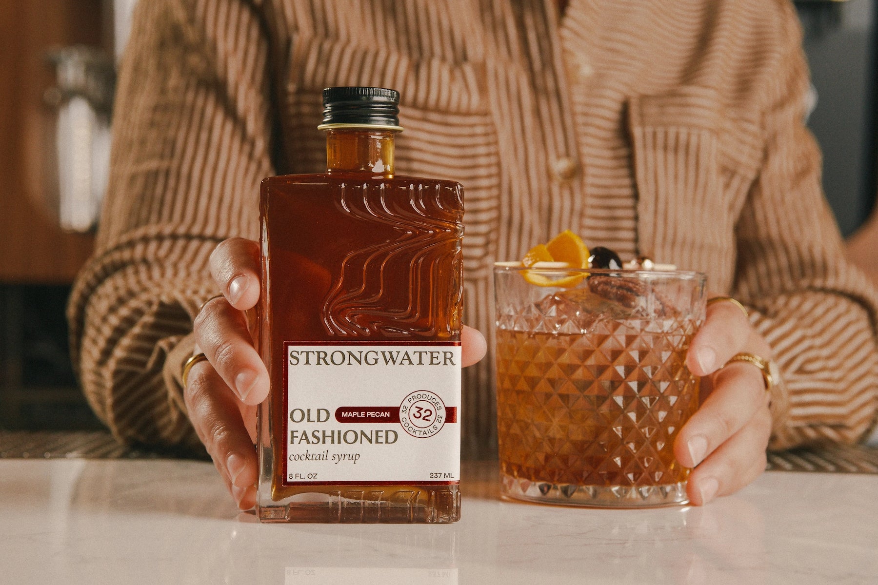 Maple Pecan Old Fashioned Cocktail Syrup by Strongwater