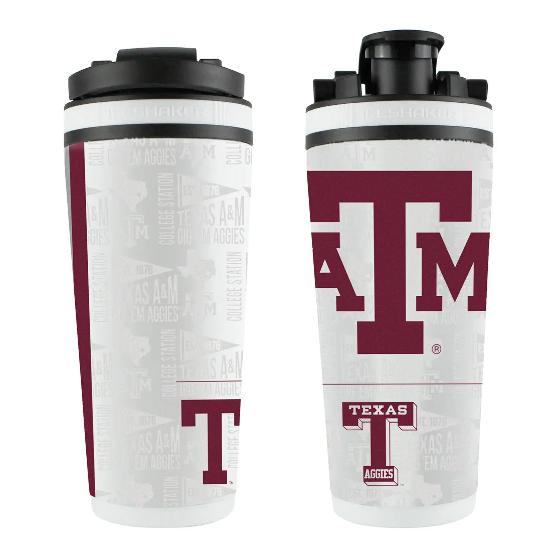 NCAA ELEMENT 26OZ 4D STAINLESS STEEL ICE SHAKER