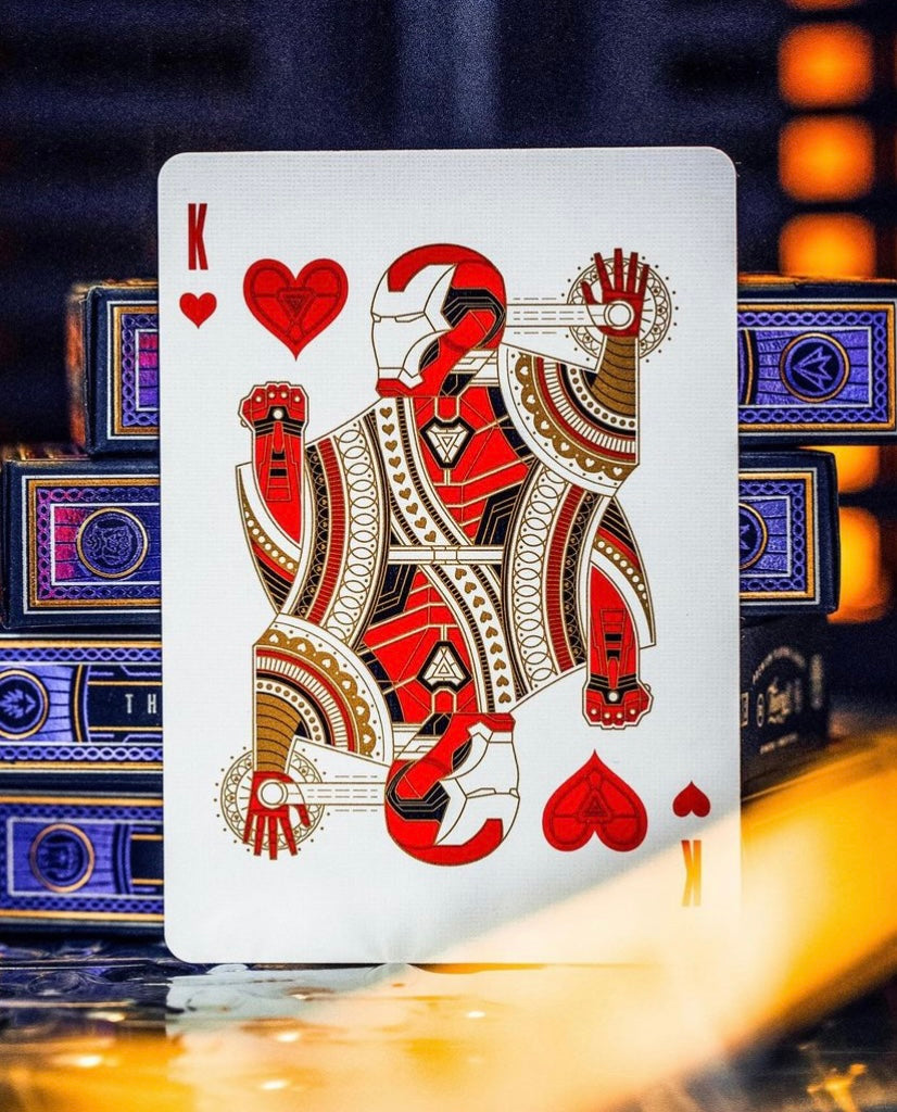 Theory11 Avengers playing card, Iron Man as King of Hearts