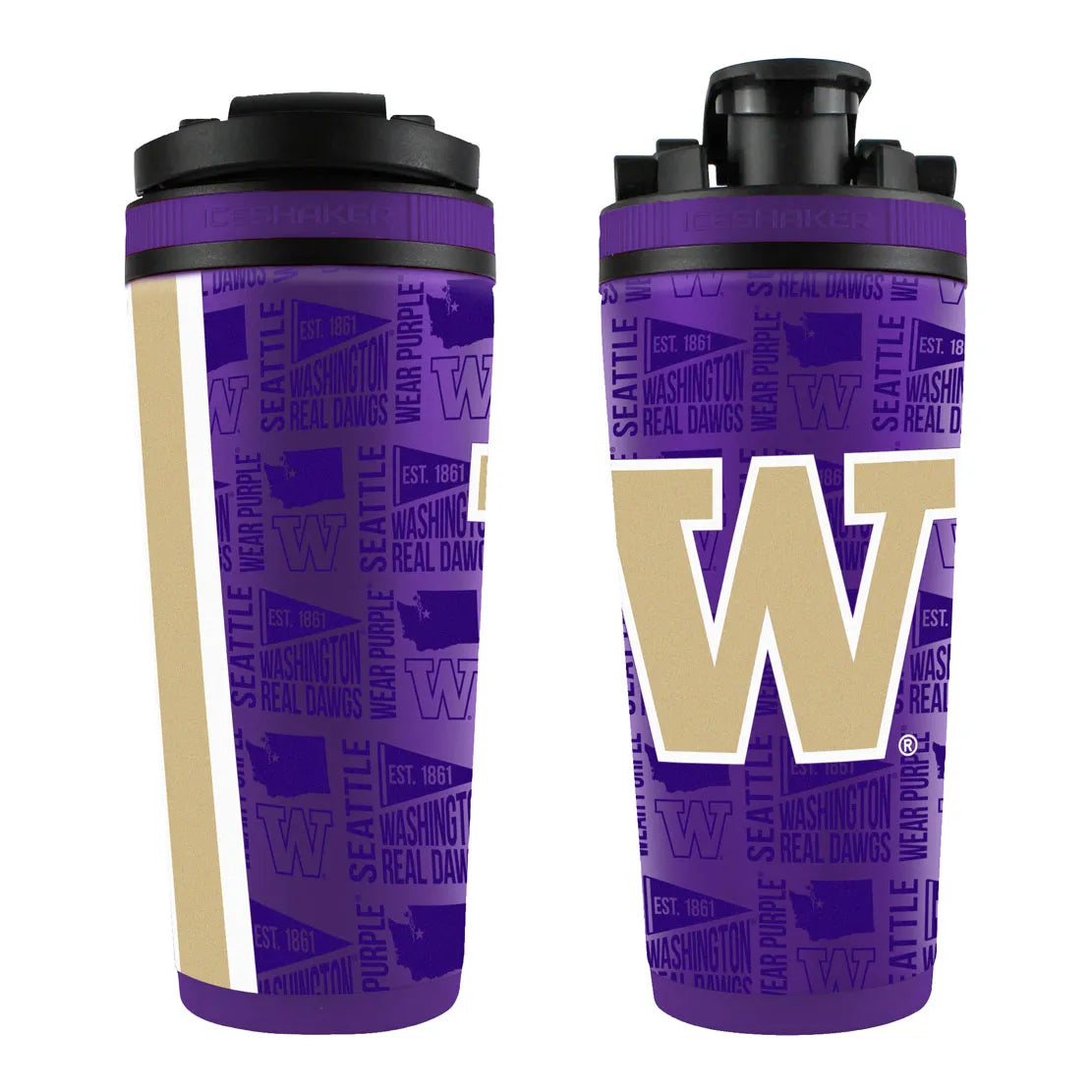 NCAA ELEMENT 26OZ 4D STAINLESS STEEL ICE SHAKER