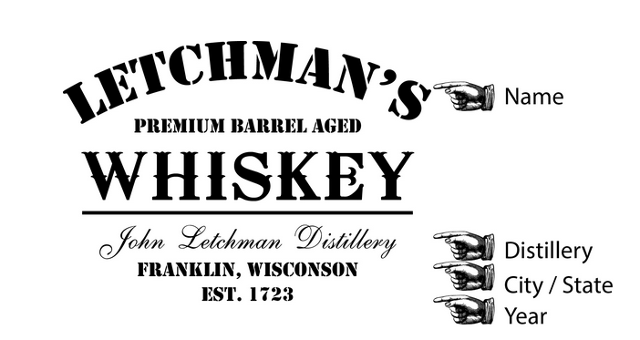 Personalized Whiskey Barrel
