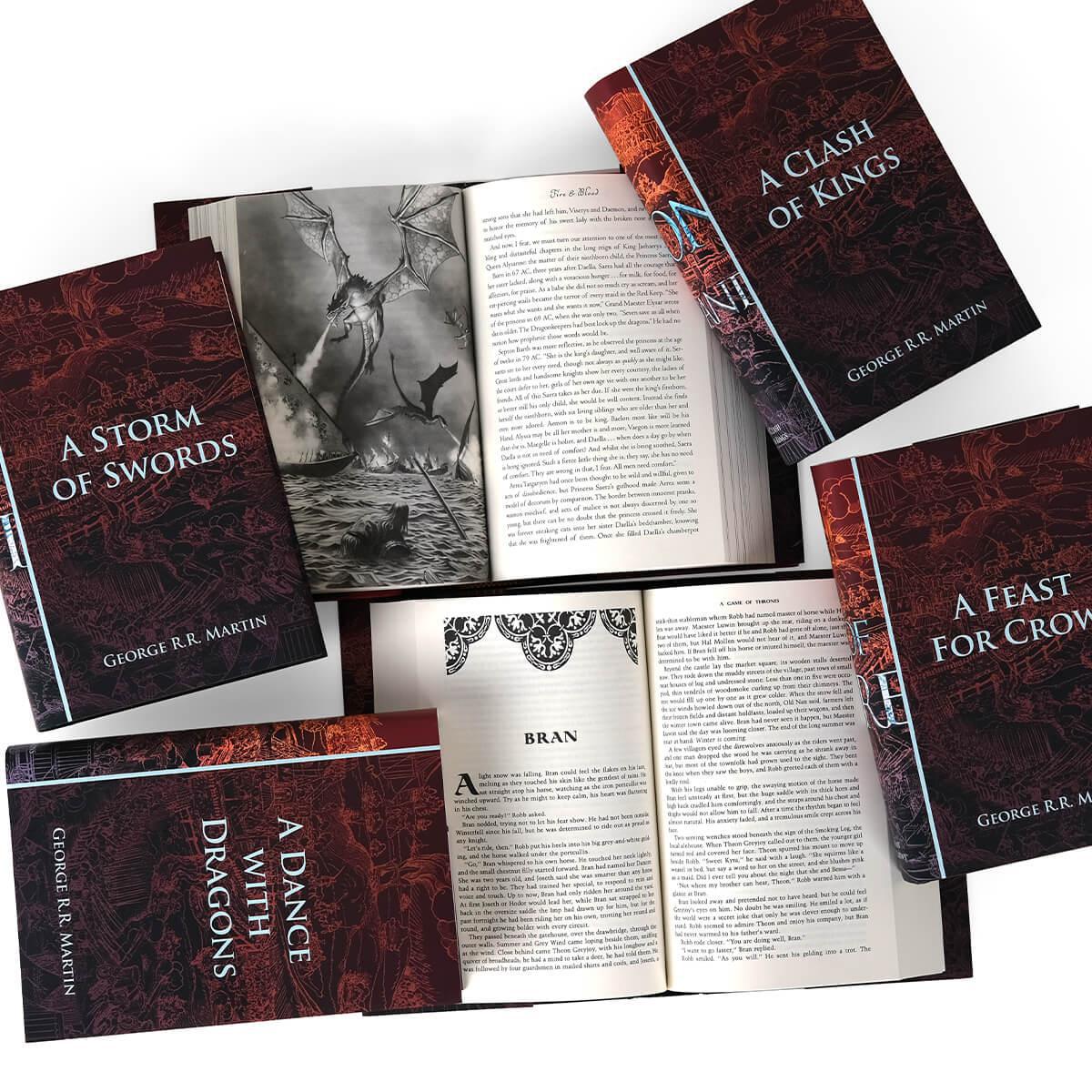 A Song of Ice and Fire by George R.R. Martin Book Set