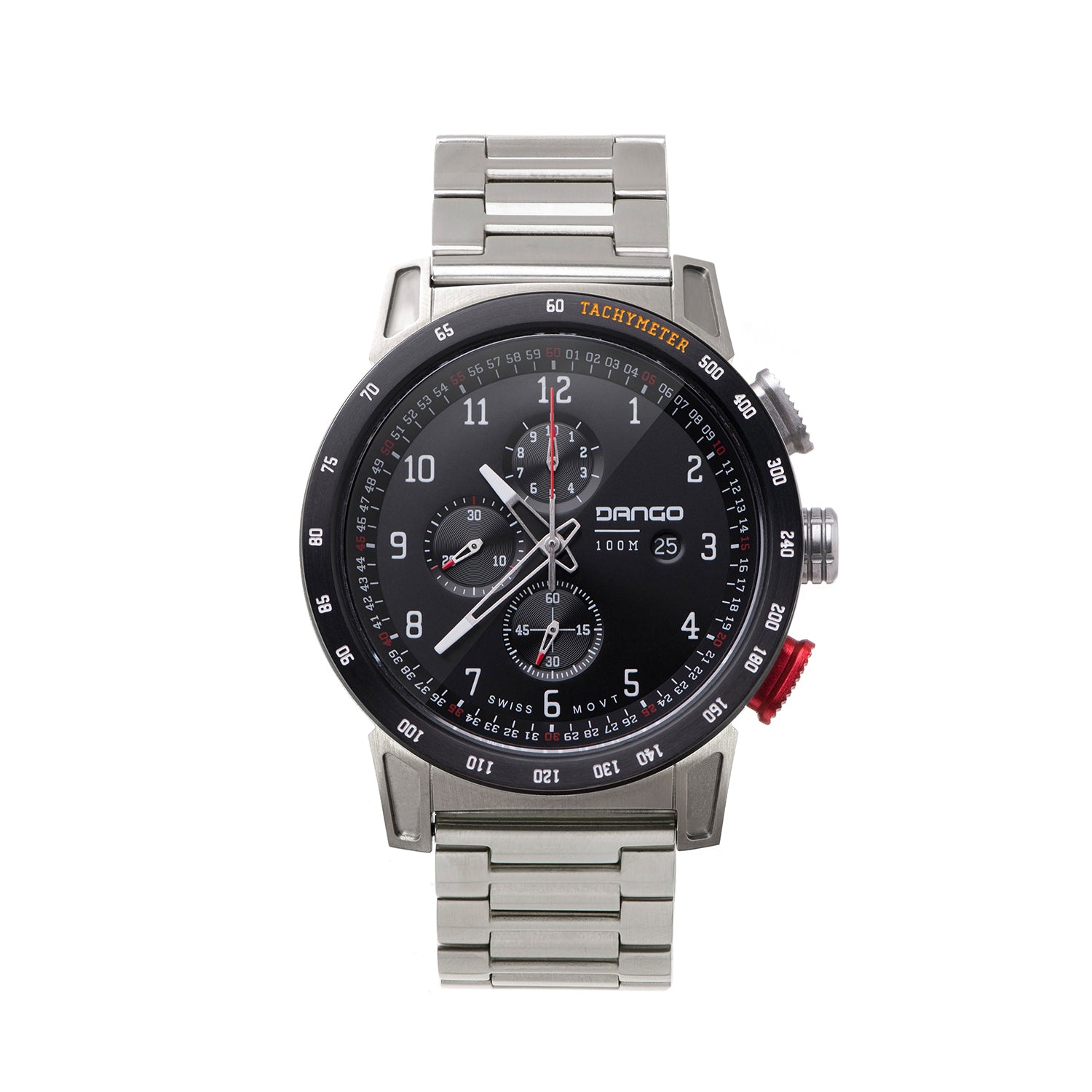 CR-01 - Chrono Watch with Metal Bracelet